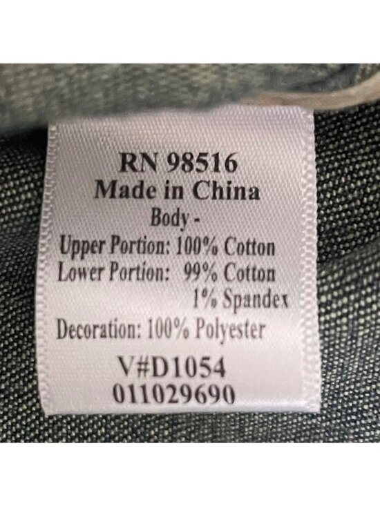 Coldwater Creek Women Western Boho Denim Jacket Size PS Southwestern Embroidered - Picture 10 of 13